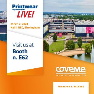 Coveme at Printwear and Promotion live 2024 in Birmingham